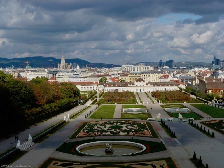 panorama di vienna dal belvedere superiore